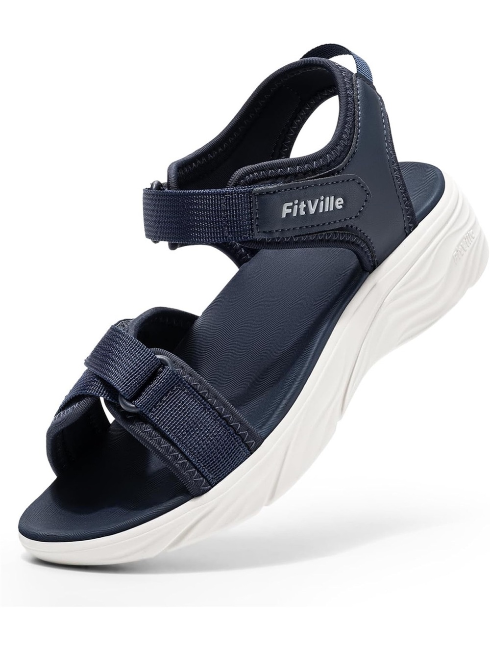 Fitville Women’s Navy Blue Sport Sandals